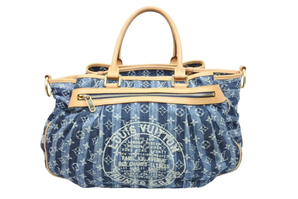 Louis Vuitton Handbag Monogram Denim Cavalier